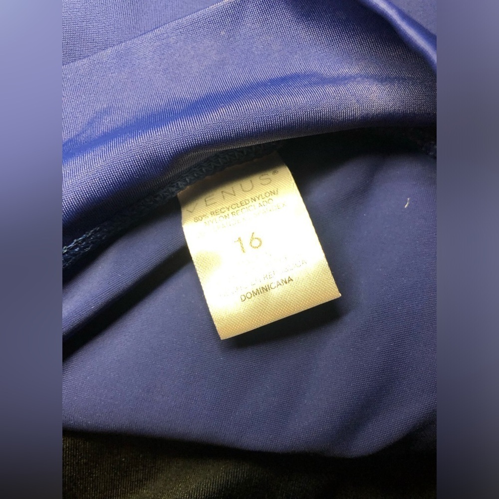 VENUS Blue Swim Skorts with Flared Skirt Overlay sizes 8 16 and 10 NWOT - Picture 10 of 13